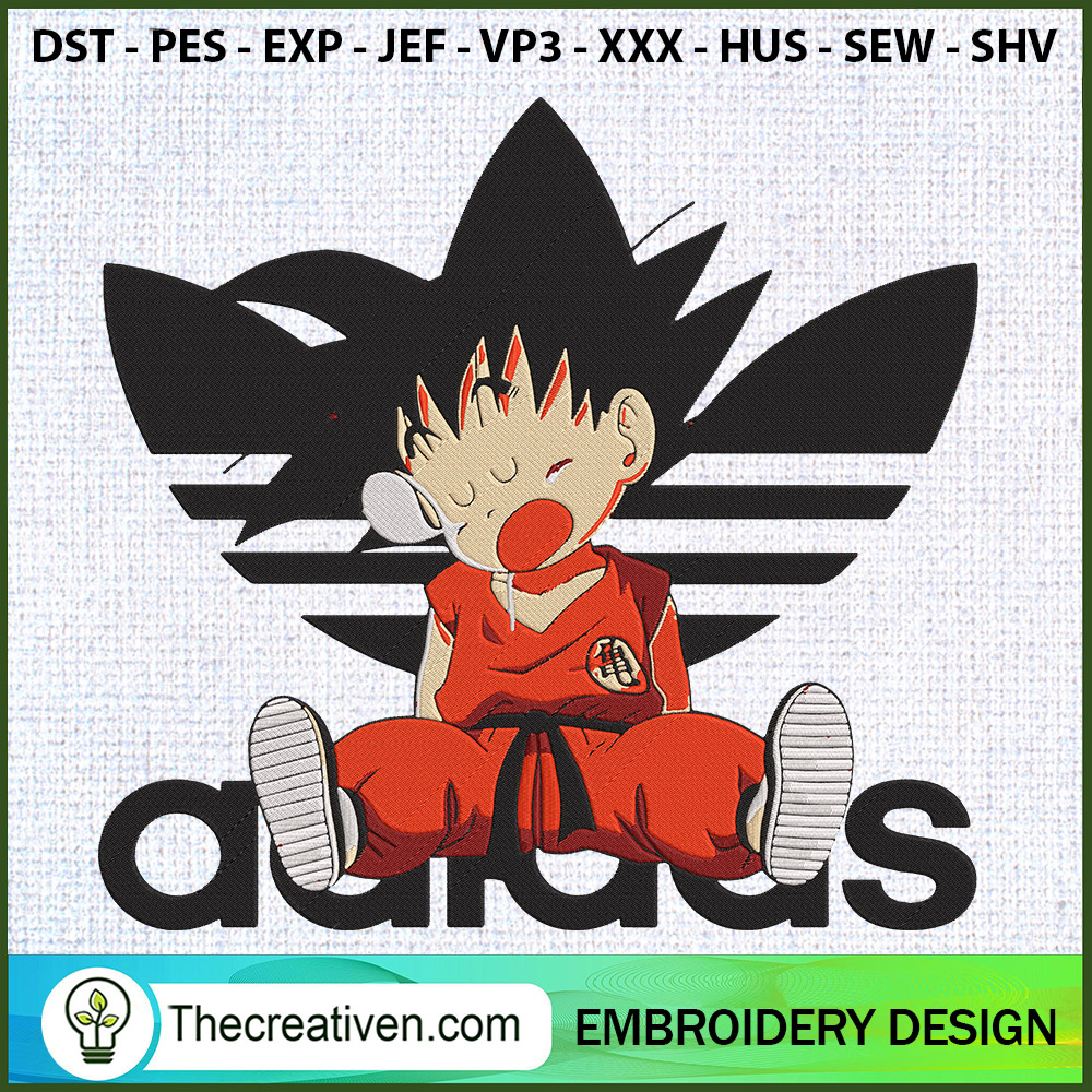 Goku Sleep Logo Adidas Embro Embroidery Design 1 Goku Sleep Logo Adidas Embro Embroidery Design