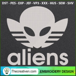 Aliens Adidas Embroidery Designs Embroidery Design – Digital Download