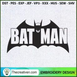Bat Man Logo Embroidery Designs Embroidery Design – Digital Download