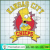 Bart Simpson Kansas City Chief SVG Cut File for Cricut & Silhouette 2 17 copy 1