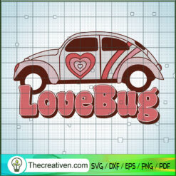 Car Lovebug SVG, Valentine Car SVG, Love Valentine SVG