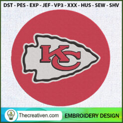 Logo KC Kansas City Chiefs E Embroidery Design