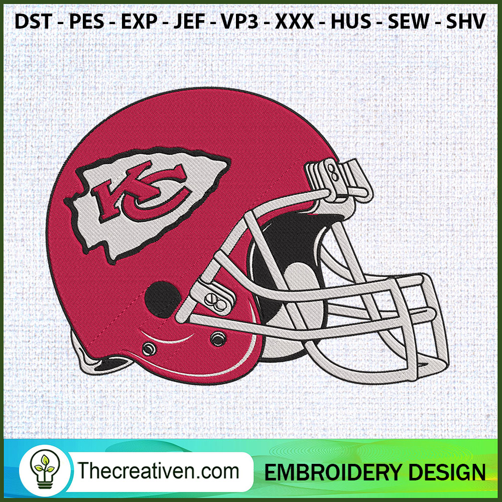 KC Varsity Football Helmets Embroidery Design 1 KC Varsity Football Helmets Embroidery Design