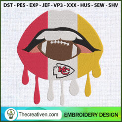 Lips KC Embroidery Designs Embroidery Design – Digital Download