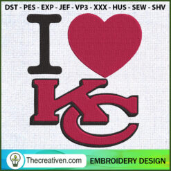 I Love KC Embroidery Designs Embroidery Design – Digital Download