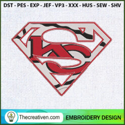 Logo SuperMan KC Embroidery  Embroidery Design