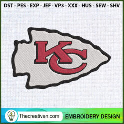 Kansas City Chiefs Embroider Embroidery Design