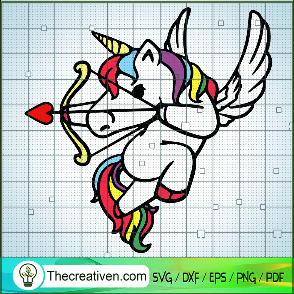 Cupid Unicorn SVG, Colorful Unicorn SVG, Valentine SVG 1 Cupid Unicorn SVG, Colorful Unicorn SVG, Valentine SVG