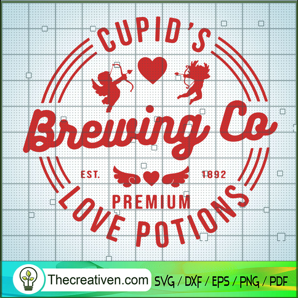 Cupid Brewing Co Premium Lov SVG Cut File for Cricut 1 Cupid Brewing Co Premium Lov SVG Cut File for Cricut