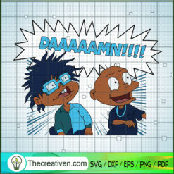 Damn SVG, Rugrats Friend SVG, Funny Cartoon SVG