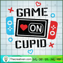 Game On Cupid SVG, Cupid Valentine SVG, Valentine Day SVG