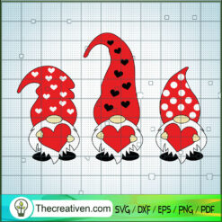 Gnomes Valentine Day SVG, Love Valentine SVG, Gnomes SVG