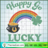 Happy Go Lucky SVG, St.Patrick Days SVG, Rainbow Lucky SVG