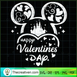 Disney Happy Valentines Day SVG Cut File for Cricut & Silhouette