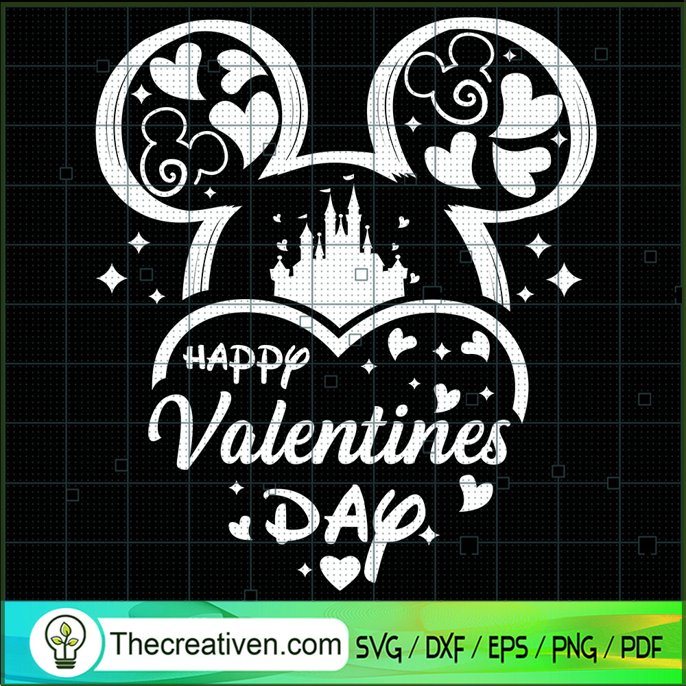 Disney Happy Valentines Day SVG Cut File for Cricut & Silhouette 1 Disney Happy Valentines Day SVG Cut File for Cricut & Silhouette