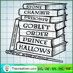 Harry Potter Books SVG, Harry Potter SVG, Magic SVG