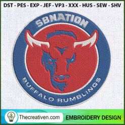 SBnation Buffalo Rumblings E Embroidery Design