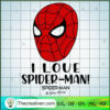 I Love Spider-man SVG, Spider-man No Way Home SVG, Marvel SVG