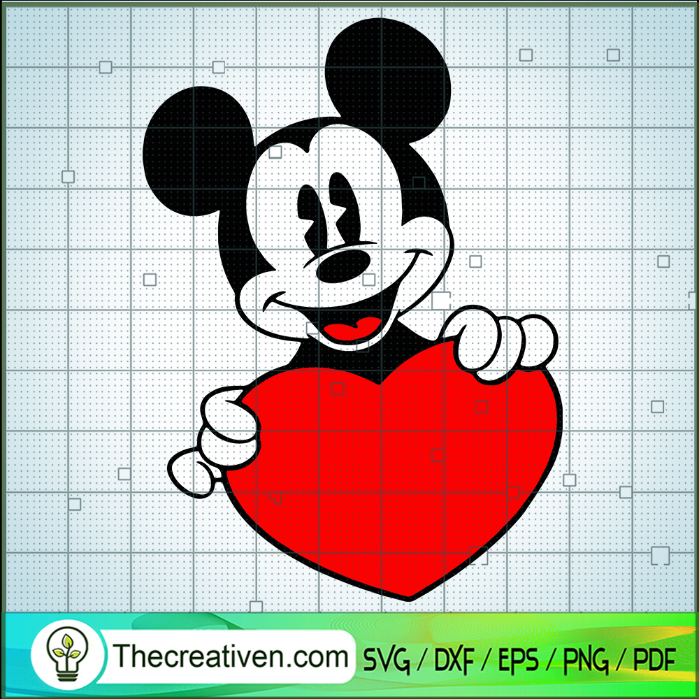 Mickey Heart SVG, Mickey Valentine SVG, Happy Valentine's Day SVG 1 Mickey Heart SVG, Mickey Valentine SVG, Happy Valentine's Day SVG