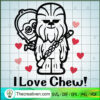 I Love Chew SVG Cut File for Cricut & Silhouette