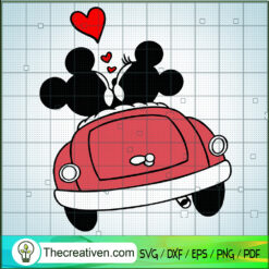 Love Car SVG, Couple Mickey And Minnie SVG, Disney Valentines SVG