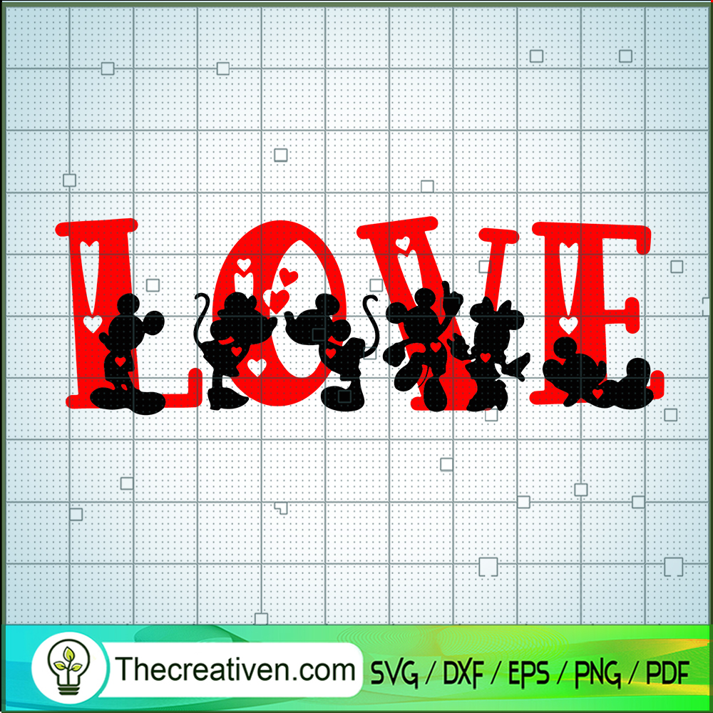 Mickey and Minnie Love SVG, Loving Valentine SVG, Disney Valentine SVG 1 Mickey and Minnie Love SVG, Loving Valentine SVG, Disney Valentine SVG