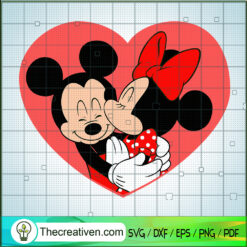 Minnie Kiss Mickey SVG Cut File for Cricut & Silhouette