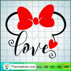 Minnie Love SVG, Disney love SVG, Happy Valentine's Day SVG