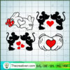 Mickey And Minnie Mouse Valentine SVG Cut File for Cricut & Silhouette