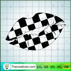 Racing Lips SVG, Race Girl SVG, Checkered Flag SVG