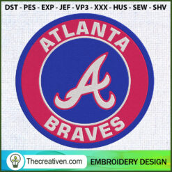 Atlanta Braves Logo Circle E Embroidery Design