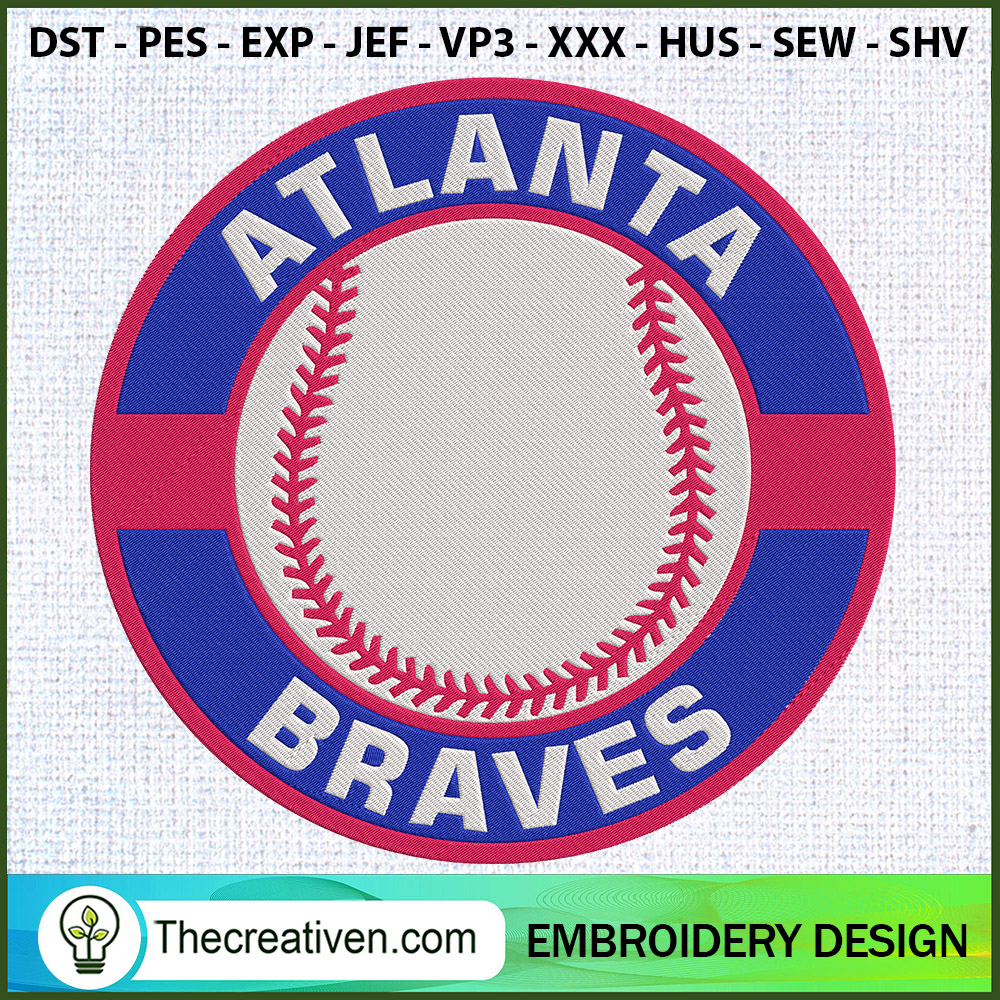 Atlanta Braves Logo Baseball Embroidery Design 1 Atlanta Braves Logo Baseball Embroidery Design