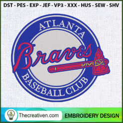Atlanta Braves Baseball Club Embroidery Design