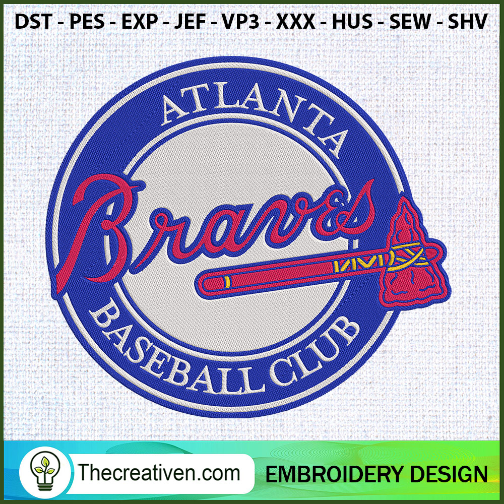 Atlanta Braves Baseball Club Embroidery Design 1 Atlanta Braves Baseball Club Embroidery Design