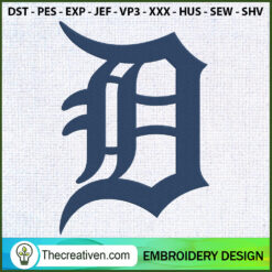 D Logo Embroidery Designs Embroidery Design – Digital Download