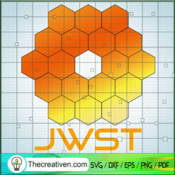 JWST-HST-Primary-Mirrors SVG, JWST SVG, Nasa SVG