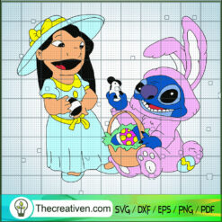 Lilo And Stitch Easter Day SVG, Lilo And Stitch SVG, Easter Day SVG