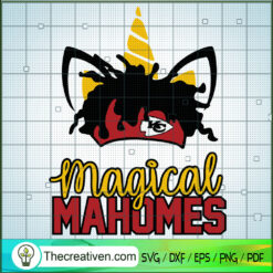 Magical Mahomes Unicorn SVG Cut File for Cricut & Silhouette