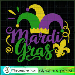 Mardi Gras Gnome SVG, Mardi Gras SVG, Fat Tuesday SVG