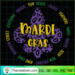Mardi Gras SVG, Mardi Gras SVG, Fat Tuesday SVG