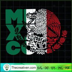 Mexico SVG, Mexico Flag SVG, Mexico Eagle And Snake SVG
