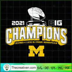 Michigan Big Ten Championship SVG, Michigan SVG, Wolverines SVG