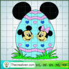 Mickey And Minnie Happy Easter Day SVG Cut File for Cr Design 77371