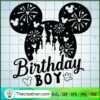 Mickey Birthday Boy SVG, Disney Birthday SVG, Walt Disney SVG