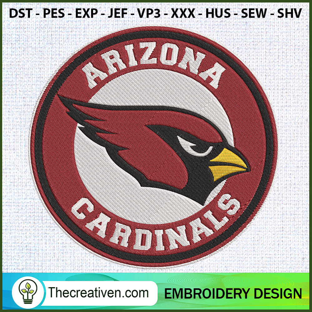 Logo Arizona Cardinals Circl Embroidery Design 1 Logo Arizona Cardinals Circl Embroidery Design
