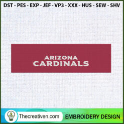 Logo Arizona Cardinals Banne Embroidery Design
