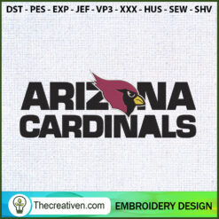 Arizona Cardinals Letter Log Embroidery Design