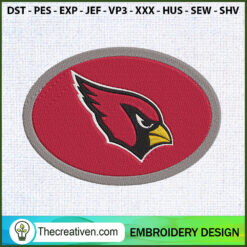 Logo Cardinals Circle Embroi Embroidery Design