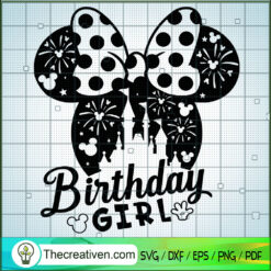 Minnie Birthday Girls SVG, Disney Birthday SVG, Walt Disney SVG