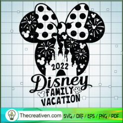 Minnie Disney Family Vacation SVG Cut File for Cricut & Silhouette